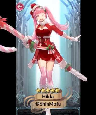 I animated Winter Hilda in Live2D! My super late Christmas present for you!