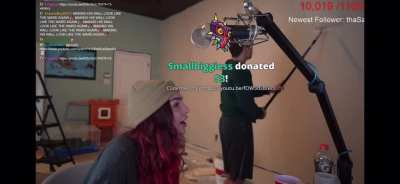 Clicking a random lick on stream.