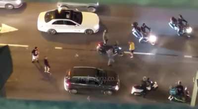 Highway fight