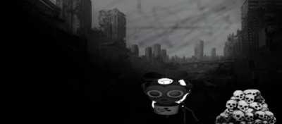 day 5: found gas mask, looting cans, found nothing, am alone, sadness.
