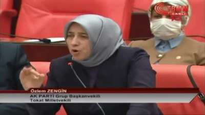 Ak parti grup başkan vekili &Ouml;zlem Zengin'in &uuml;sts&uuml;z aramayla ilgili meclisteki konuşması