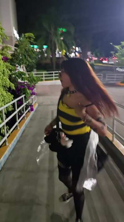Just a bee trying to give you her honey