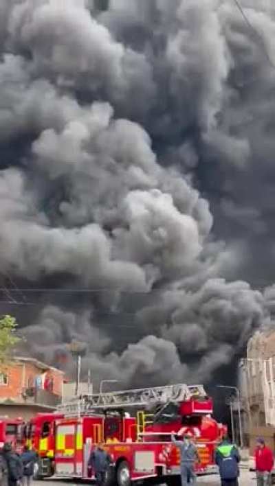 Incendio en Avellaneda, video de un amigo a una cuadra del lugar