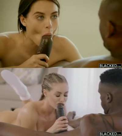 Lana Rhoades &amp;amp; Nicole Aniston Blowjob