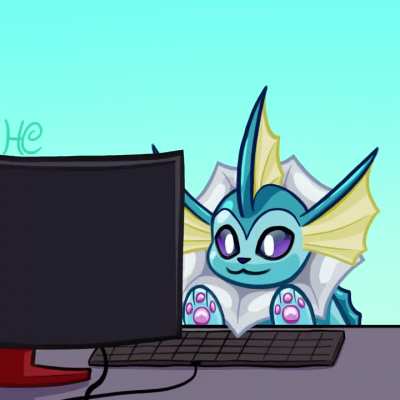 vaporeon on the &lsquo;puter