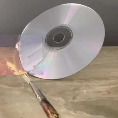 Someone asked this guy to &lsquo;Match the colour of the CD&rsquo;