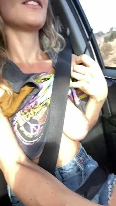 Driving around with my friends