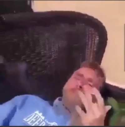 what is he smoking?
