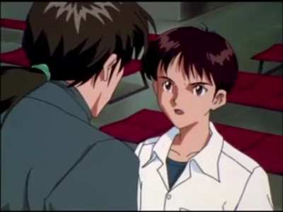 Shinji's more believable reaction