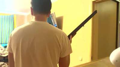 Belarusian KGB raiding an apartment in Minsk