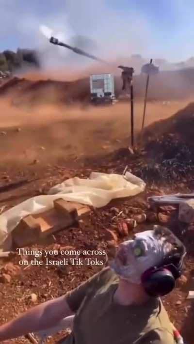 Israeli soldier enjoys a cucumber facial while artillery fires at densely populated areas in Gaza full of Palestinian men, women and children. This is the epitome of Zionism.