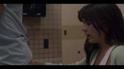 In the bathroom