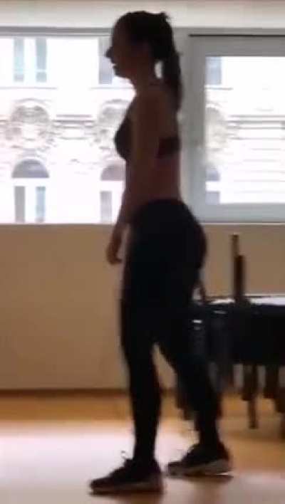 Jump rope side view