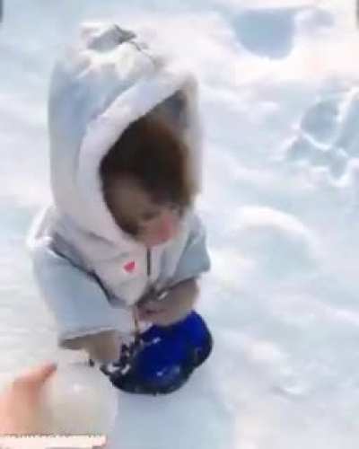 Snowy monke
