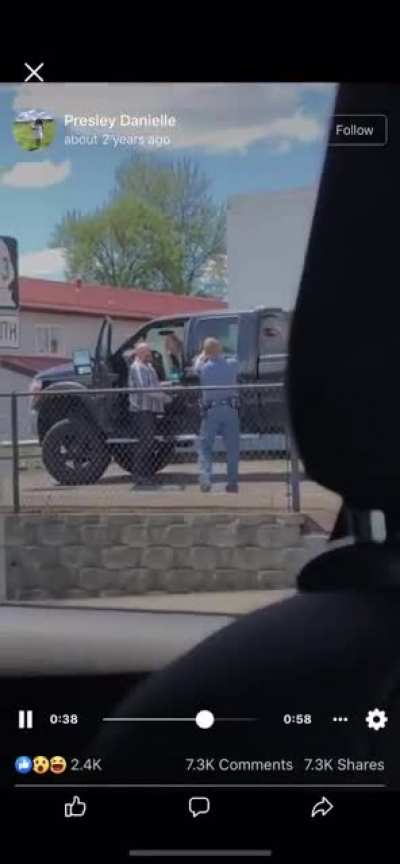 He didn’t comply, he got back in his car, he threatened to kill an officer and wasn’t shot.
