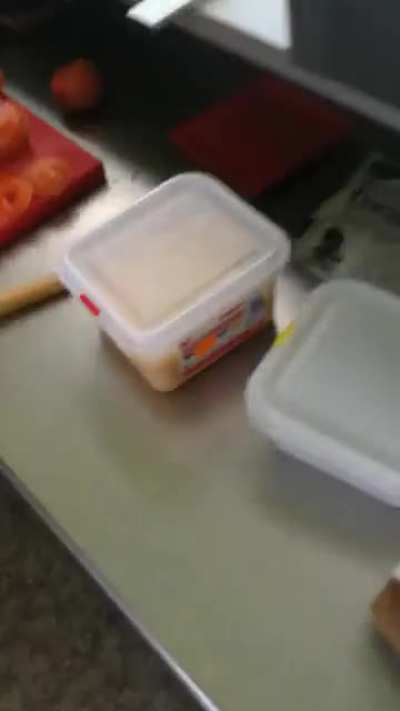 Our fryer malfunctioning at work today...