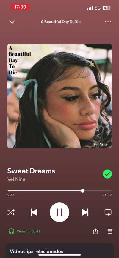 Im trying to find the sample of &ldquo;sweet dreams&rdquo; by Vel Nine.