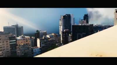 Insane interpolation &amp;amp; slow-mo of the Beirut explosion (2020-08-04)