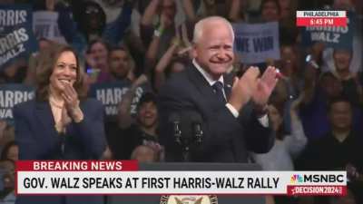 Walz: And I got to tell you, I can't wait to debate the guy. That is if he's willing to get off the couch and show up.