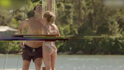 BTS: Sydney Sweeny in Bikini Smacks Glen Powell in the Balls in "Anyone But You" (2023) - Ballbusting