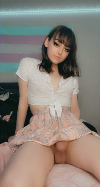 Can’t resist a cute girl with a cock