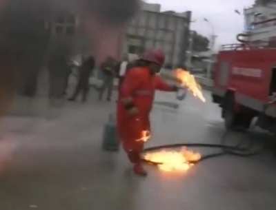 Firefighting exercise in Turkey