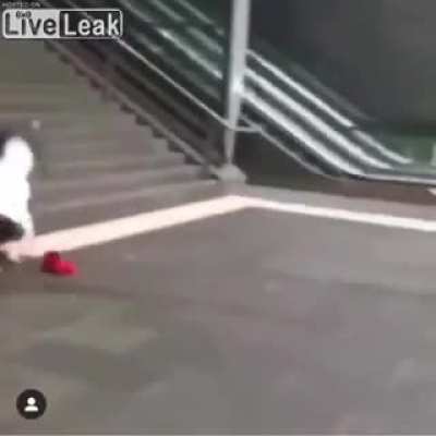 You couldn't just walk down the stairs, isn't it?