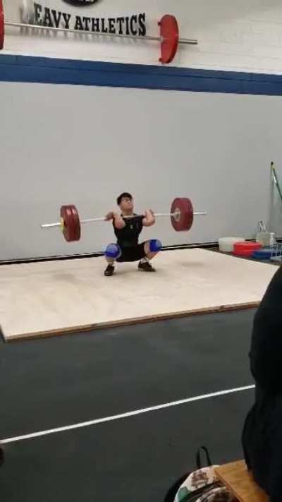 123kg C&amp;amp;J which is a Comp PR @68.5kg BW