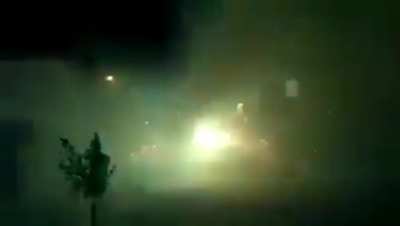 Weaponized firework used during riots