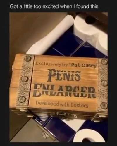 I took this personally (Not mine)