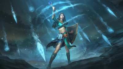 Animated Blizzard Sorceress (For Wallpaper Engine + mp4 Video &amp;gt; Links in comments)