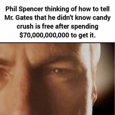 bro, candy crush is free.