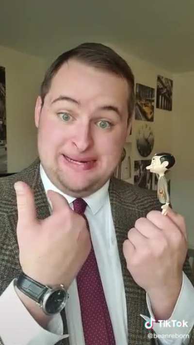 This guy has 320k followers as a “Mr Bean reborn”. I’m sorry if you find this funny