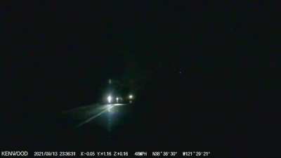 This happened on Garden Highway in Sacramento Ca. Probably a drunk driver or someone too busy texting. But I like to believe this was some sort of mafia style hit (no sound - music was too loud)