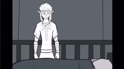 The most relatable scene I drew of Link