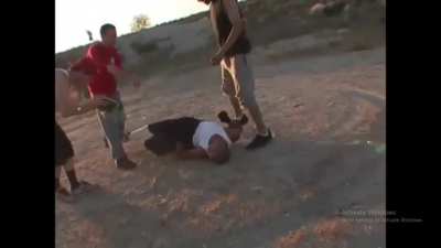 Two guys square up with horrific results