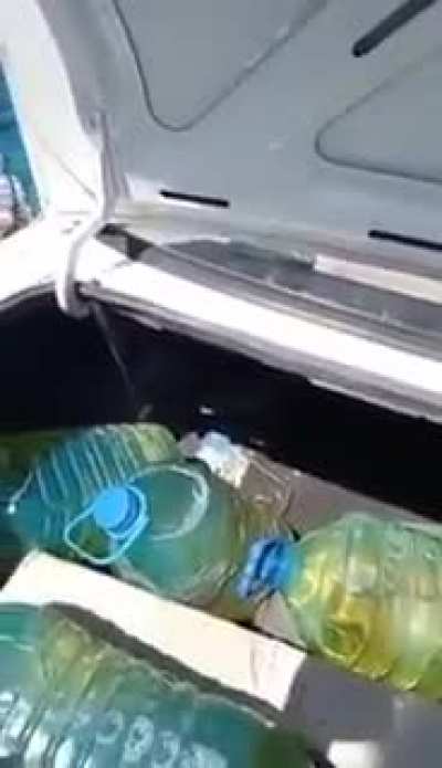 Video of Black Market Fuel being sold openly.