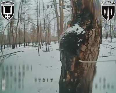 Ukrainian SIGNUM Battalion struck multiple Russian soldiers with fiber-optic FPV drones. Lyman direction. Published 21.01.2026