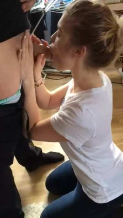 sis claims that she can deepthroat so we test it out