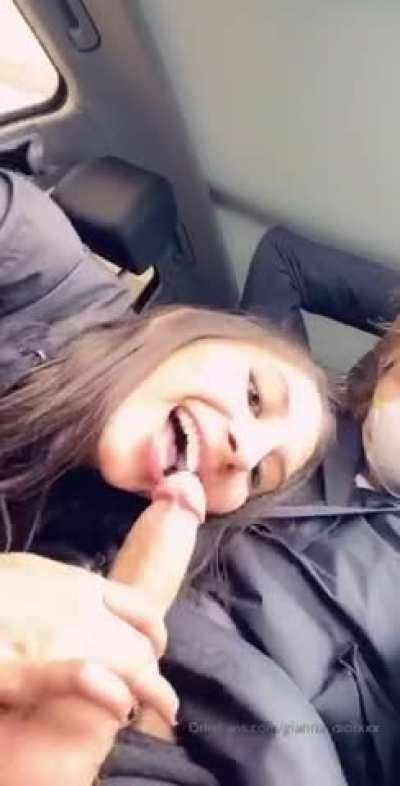 Sneaky Car Blowjob