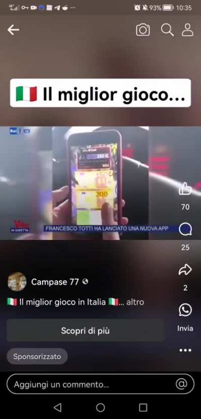 Belle ste nuove pubblicit&agrave; truffe sponsorizzate da "Totti" 