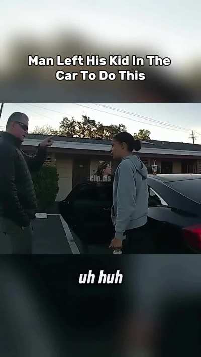 Guy leaves his kid in the car while he goes to see an escort. The mom shows up