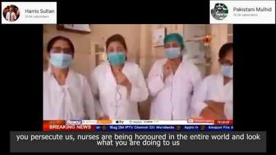 Harris Sultan: So, is this the #Islamophobia you speak of all the time @ShireenMazari1 @ImranKhanPTI ? A Christian nurse was accused of "blasphemy" and now they want all the Christian nurses to be sacked so Muslim nurses take their place. Are you watching