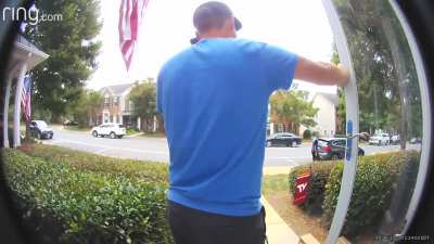 Customer calls Amazon driver the N word.