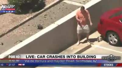 Guy discovers he's on the chopper cam