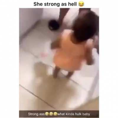 Future Olympic weightlifter right there
