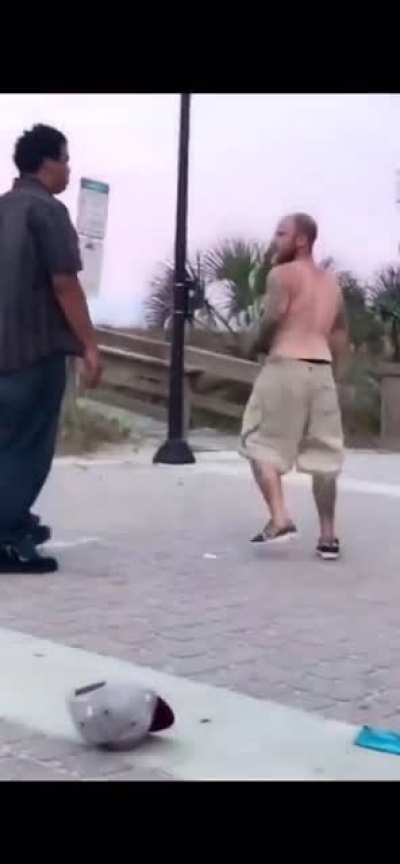 spitting on guy escalates to a physical altercation