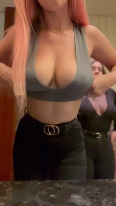 My friend and I had both swapped bodies with our girlfriends. We dressed up and headed out, we ended up having a makeout session in the bathroom as you can see him getting dressed in the back. I sent this video to our girls, only for them to reply with &lsquo;b