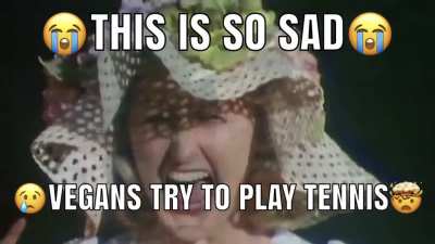 NOOOOOOO! vegan s can&rsquo;t play sports😭