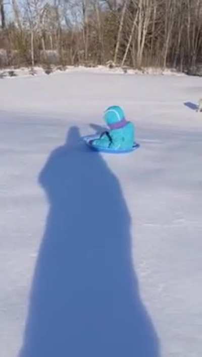 To sled...